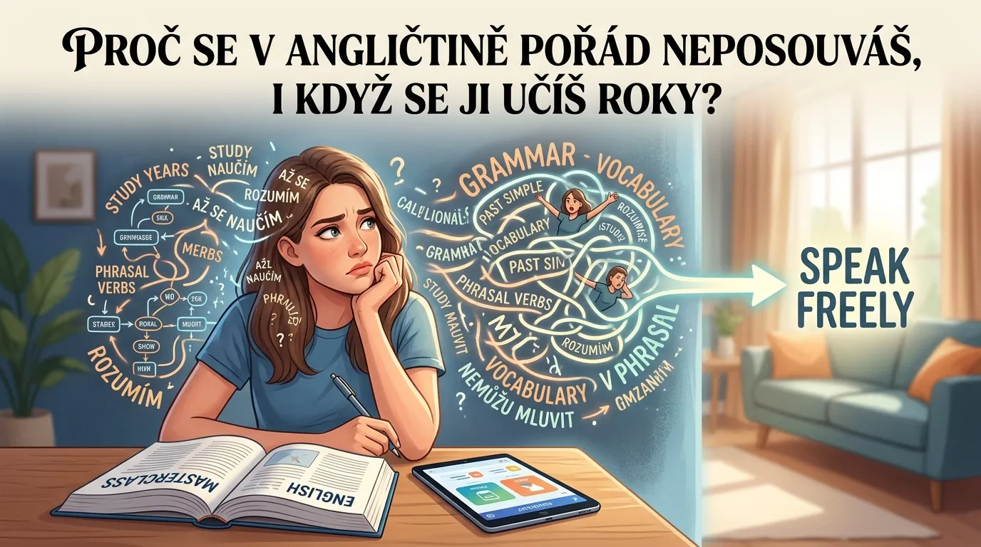 Proč se v angličtině pořád neposouváš, i když se ji učíš roky?