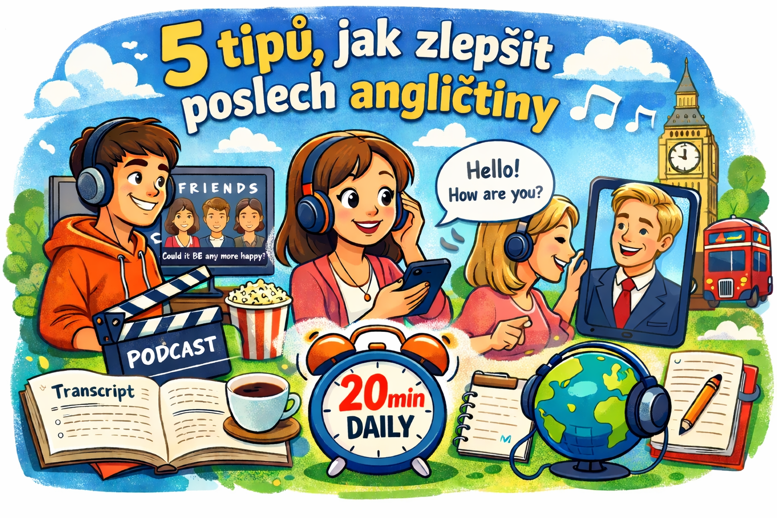 Tereza Svobodová vysvětluje techniky poslechu angličtiny